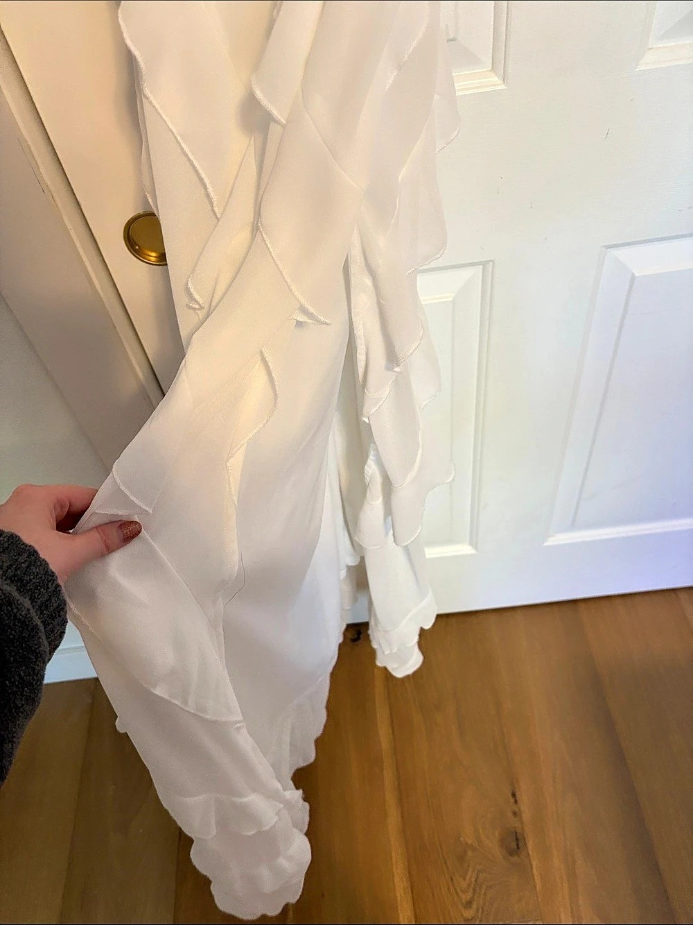 Altar'd State White Ruffle Maxi Dress - Picture 5 of 7
